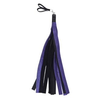 Bull Hide Floggers: 1" Falls With Finger Loops (choice of 3 colors)