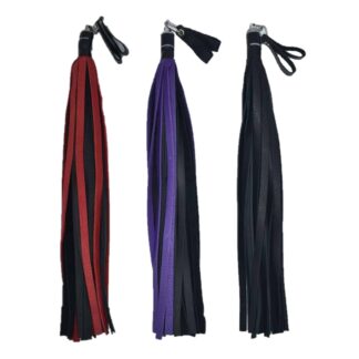 Bull Hide Floggers 1/2" Falls With Finger Loops