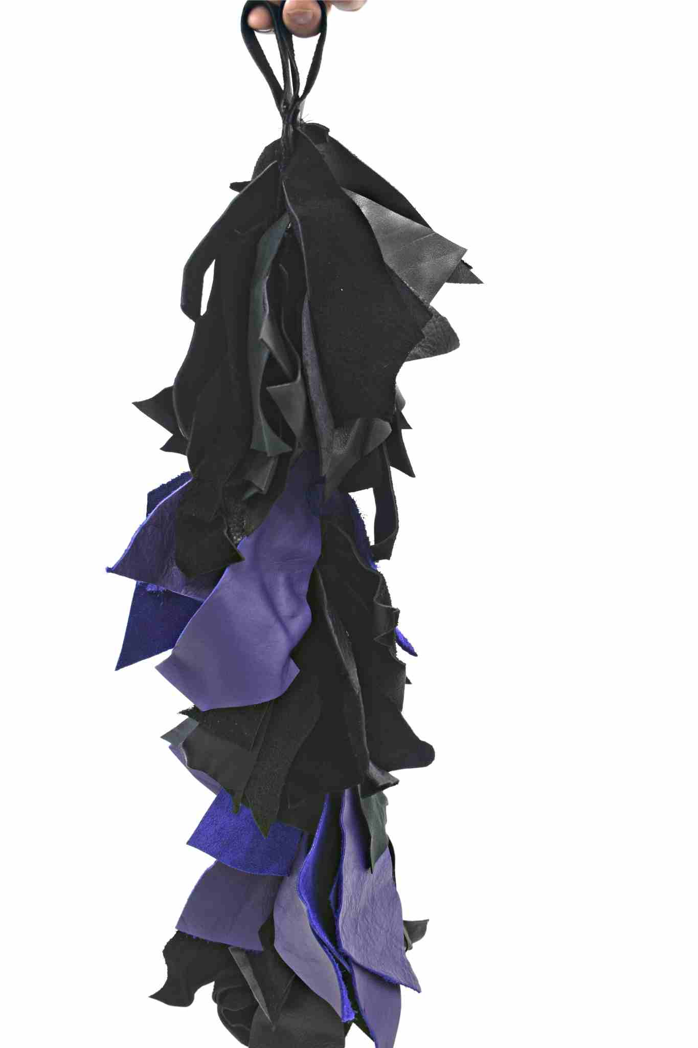 BOA Leather Flogger with finger loops- multiple colors - Image 4