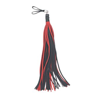 Bull Hide Floggers: 1/4" Inch Falls With Finger Loops (choice of 3 colors)