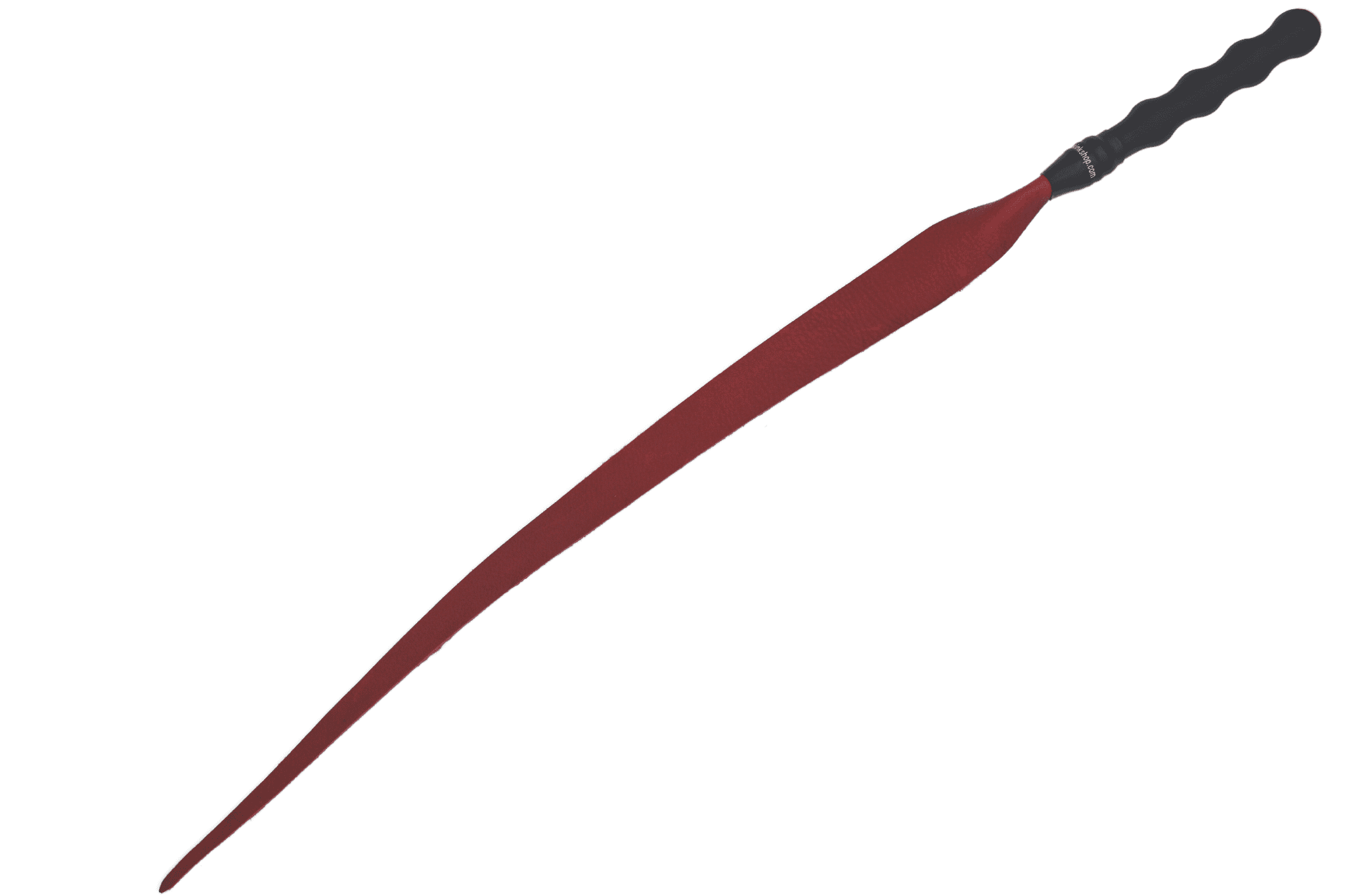 Bull Hide Leather Devil's Tongue Whip- Choice of 3 colors - Image 3