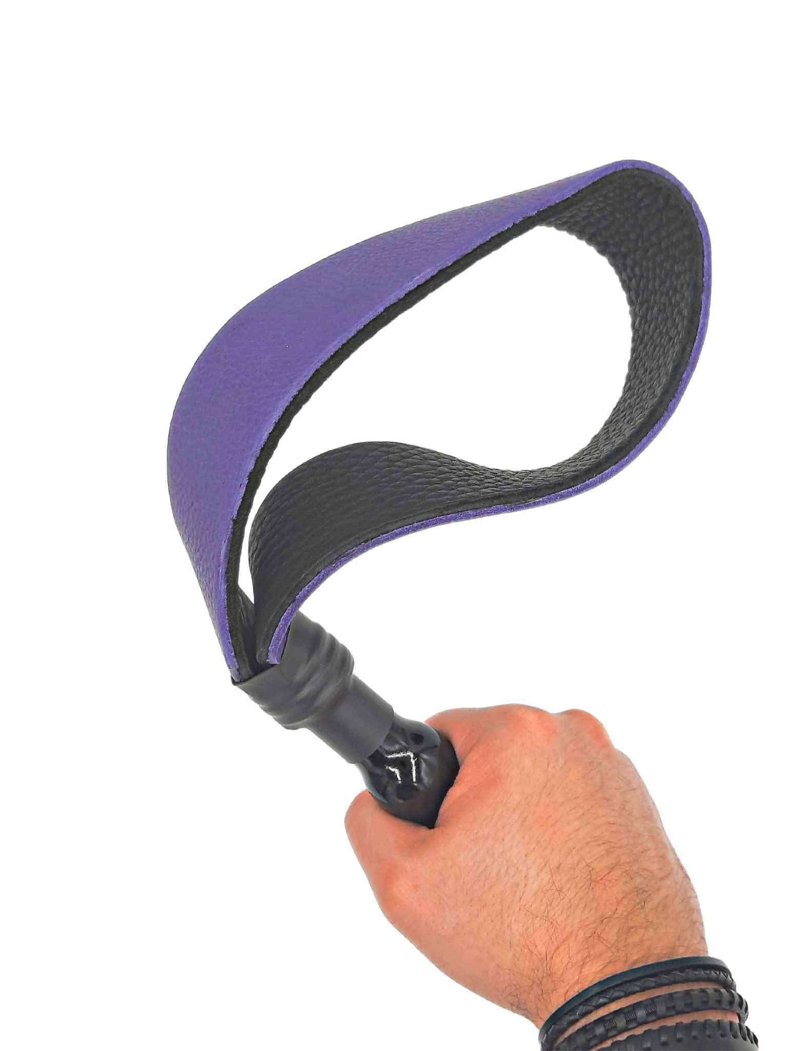 Long Bull Hide Crop Paddle - (Available in multiple colors) - Image 6