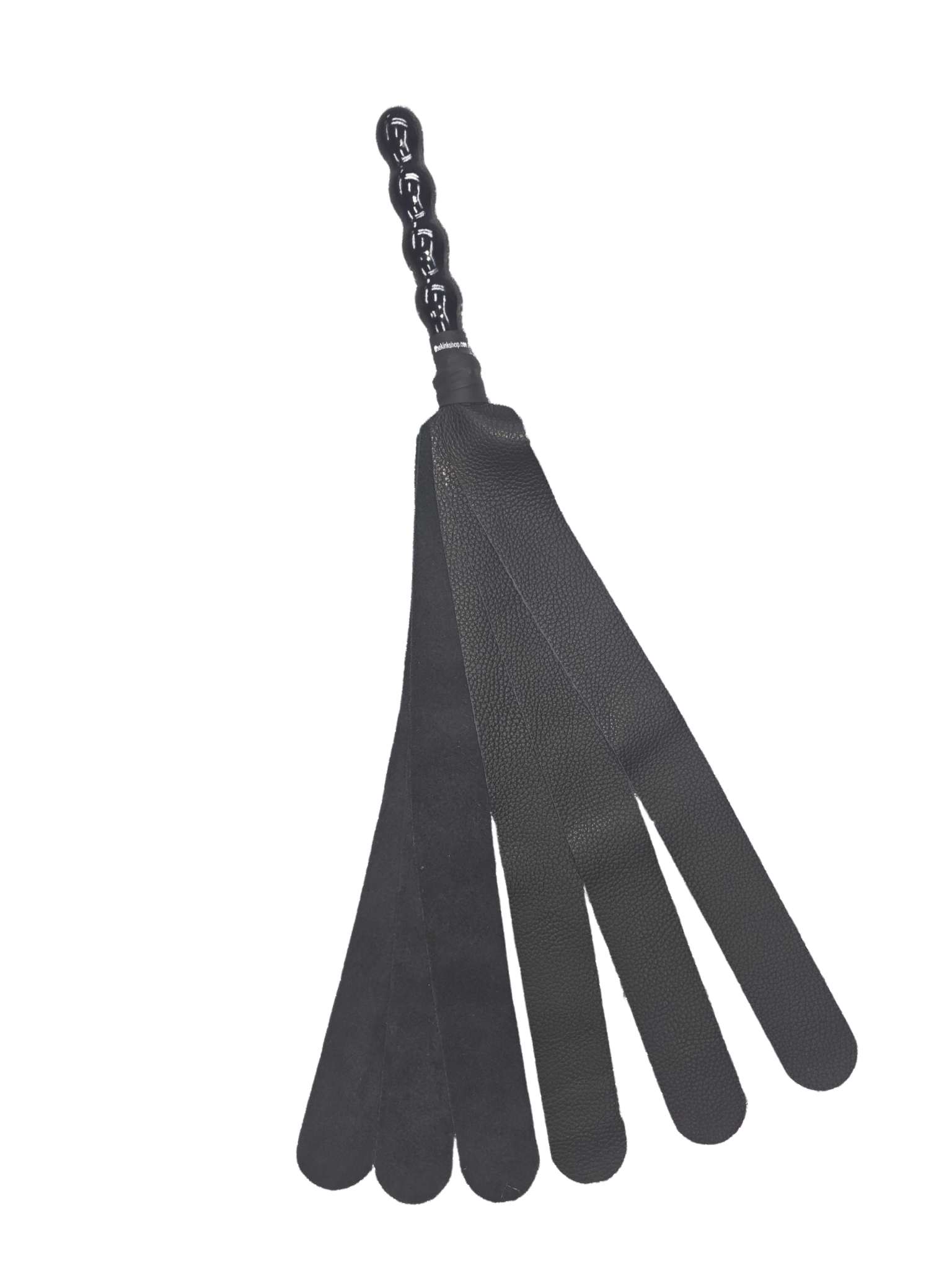 Six-Tail Whip, Backstrap Leather, Black - Image 2