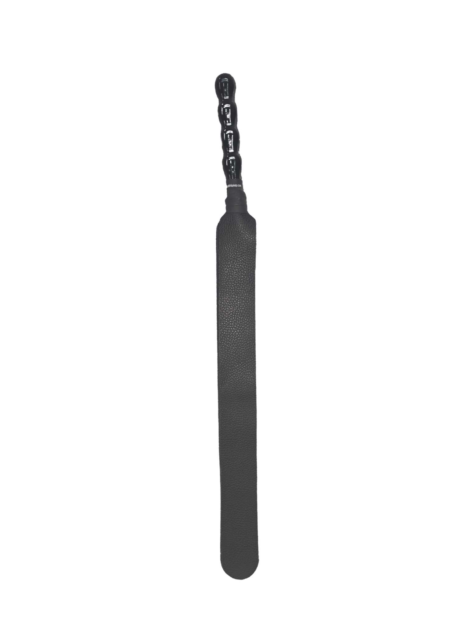 Six-Tail Whip, Backstrap Leather, Black - Image 3