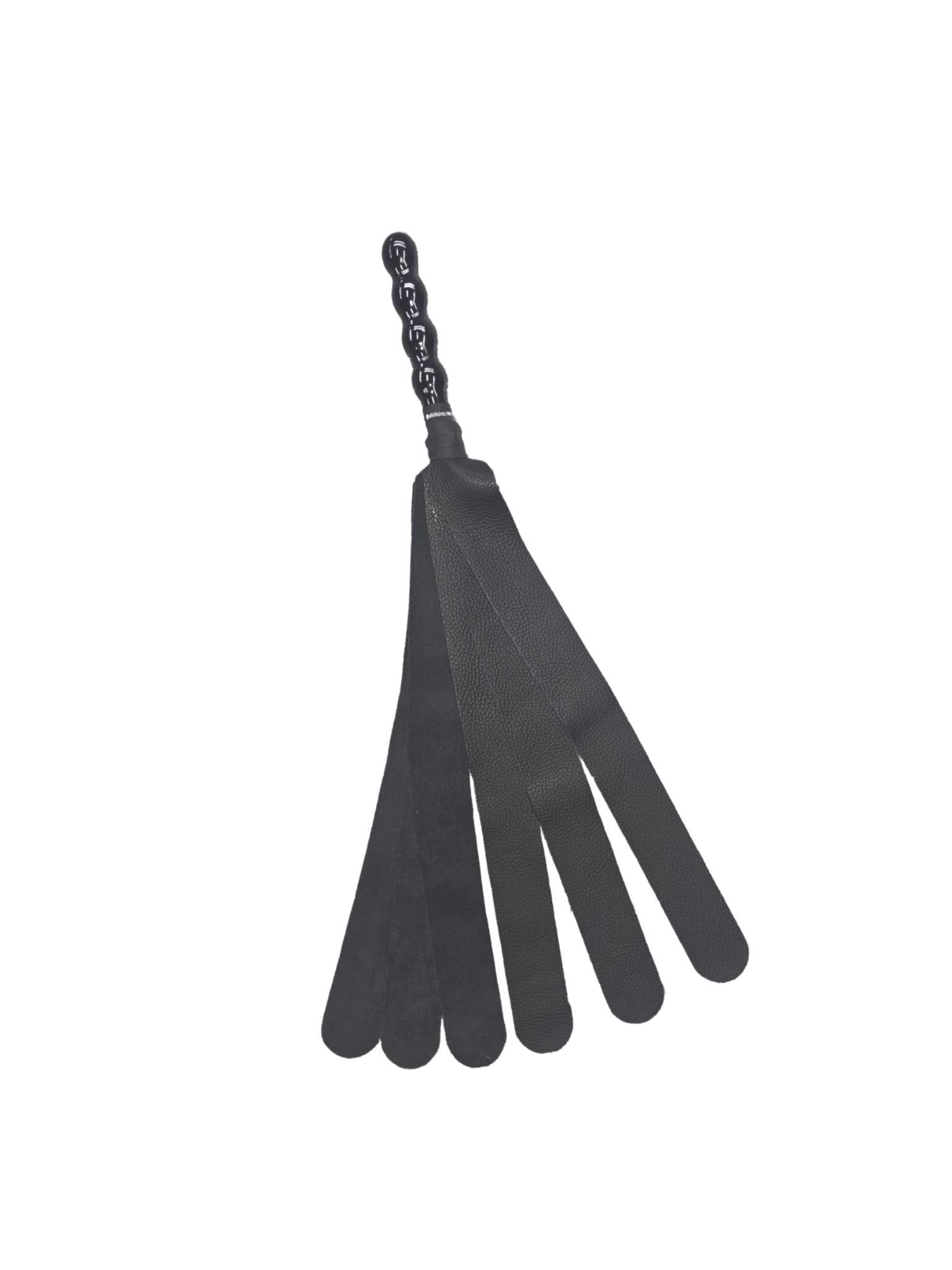 Six-Tail Whip, Backstrap Leather, Black
